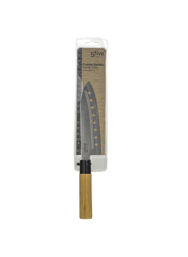 Five Simply Smart Bamboo Handle Santoku Knife Multicolour 16.9 cm 151301